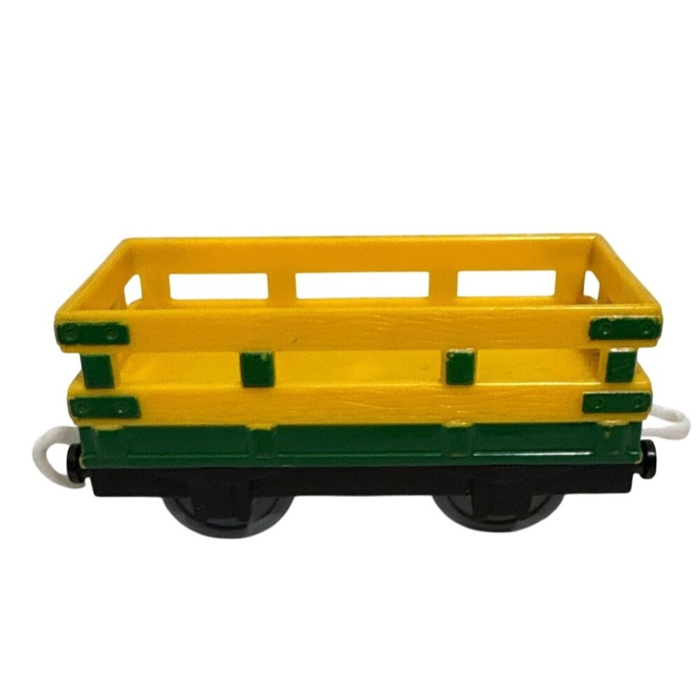 Thomas & Friends TrackMaster Yellow Green Cargo Freight Car Wagon 2006 Hit Toy